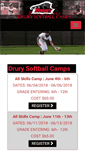 Mobile Screenshot of drurysoftballcamps.com